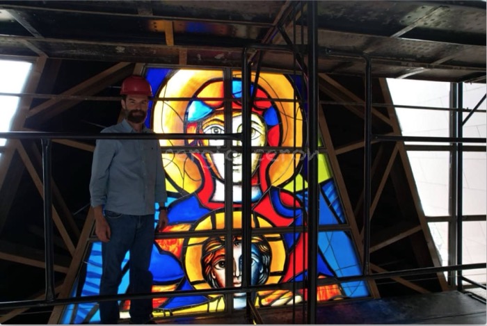 Catedral N. Sra. de Guadalupe — Vitral da Encarnação · Foz do Iguaçu (PR), imagem 17